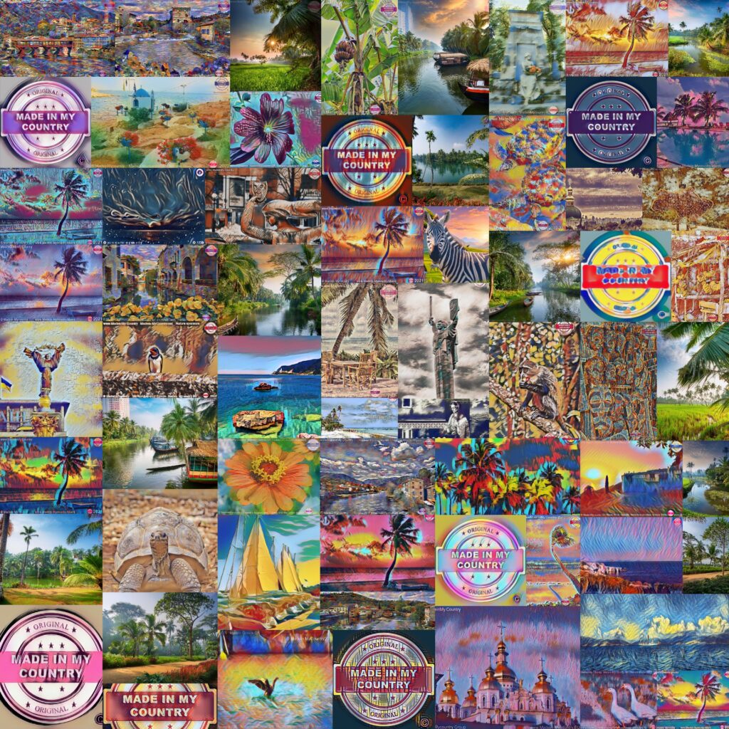  MadeinMycountry presents: Unique NFT art  from the world’s largest site network of its kind!! MadeinMycountry is a global platform that celebrates and supports local history, culture, art, and nature conservation efforts. For two decades, we have been sponsoring local museums, cultural organizations, travel destinations, historical sites, and various cultural events around the world.